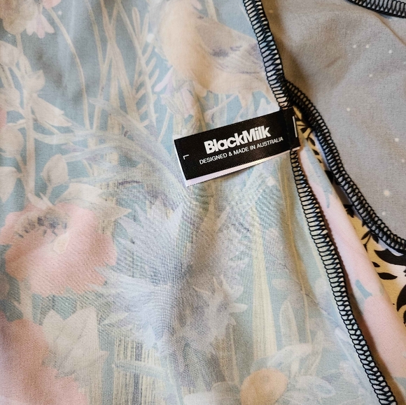 Blackmilk Fairytale Floral Short Sleeve Shirt Dress - Picture 6 of 9